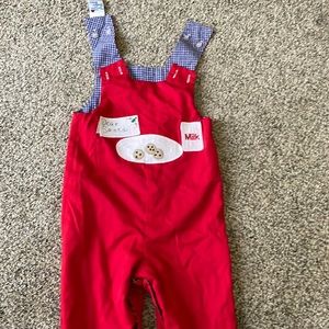 Bailey Boys smocked double sided with his Christmas smock